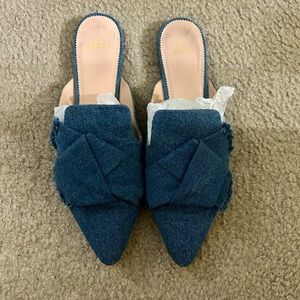 Slide on, pointy toe J Crew flats.